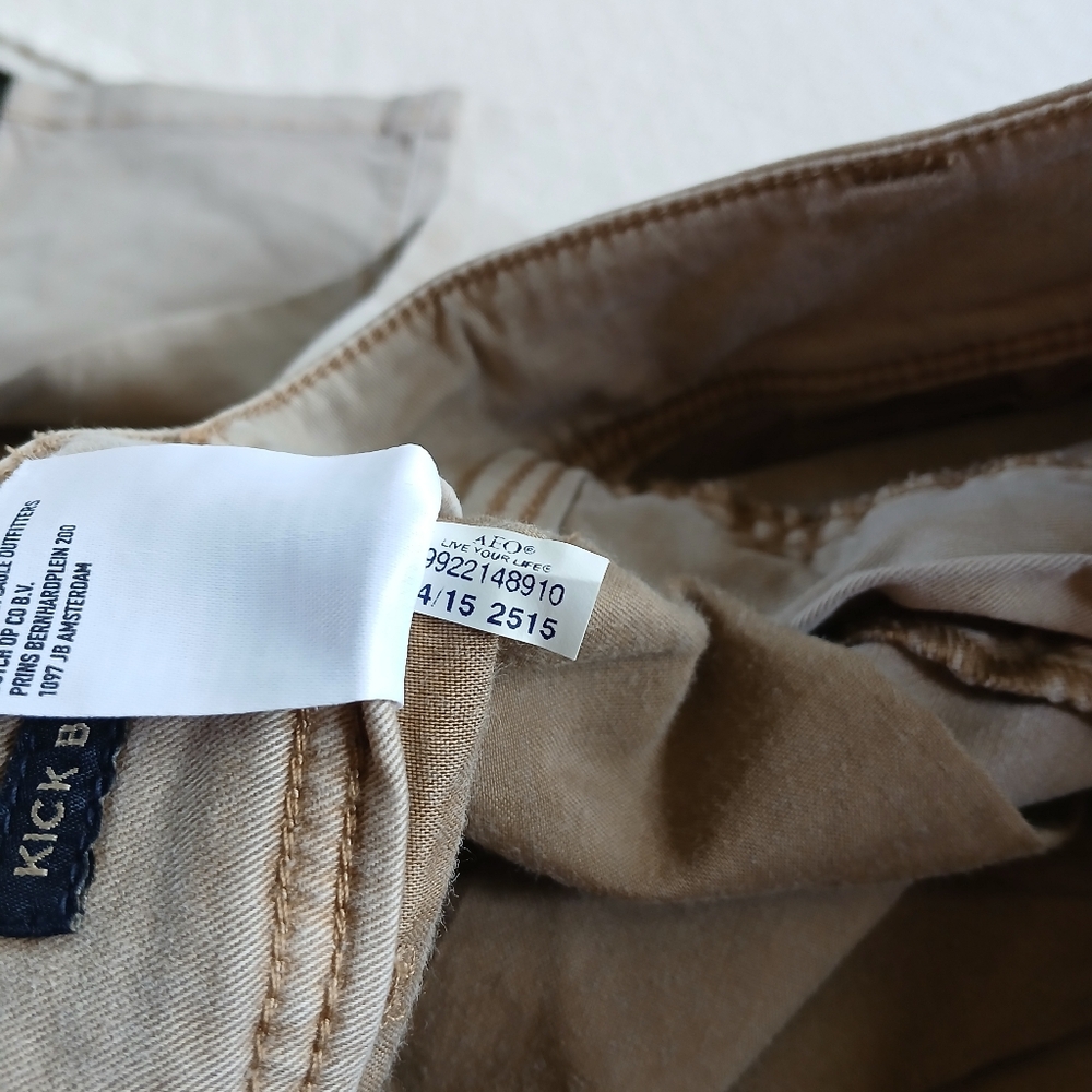 aeo ♡ kickboot stretch khakis 6 y2k 2010s indie sleaze office siren trousers - Picture 10 of 10